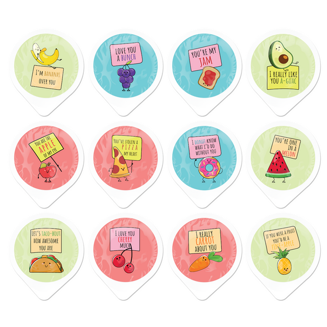 Cute Fruits Condom Buttercups, Bag of 60