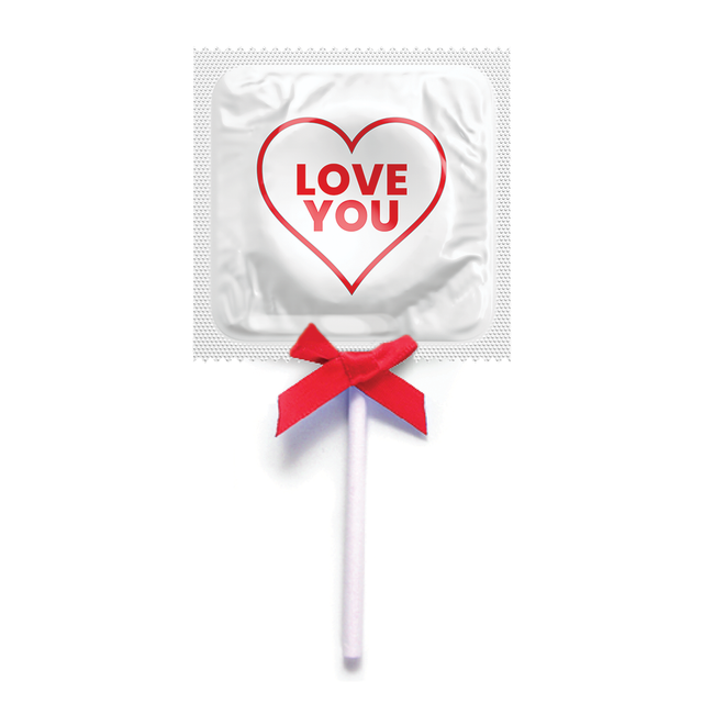 Love You Condom Pops, Bag of 50