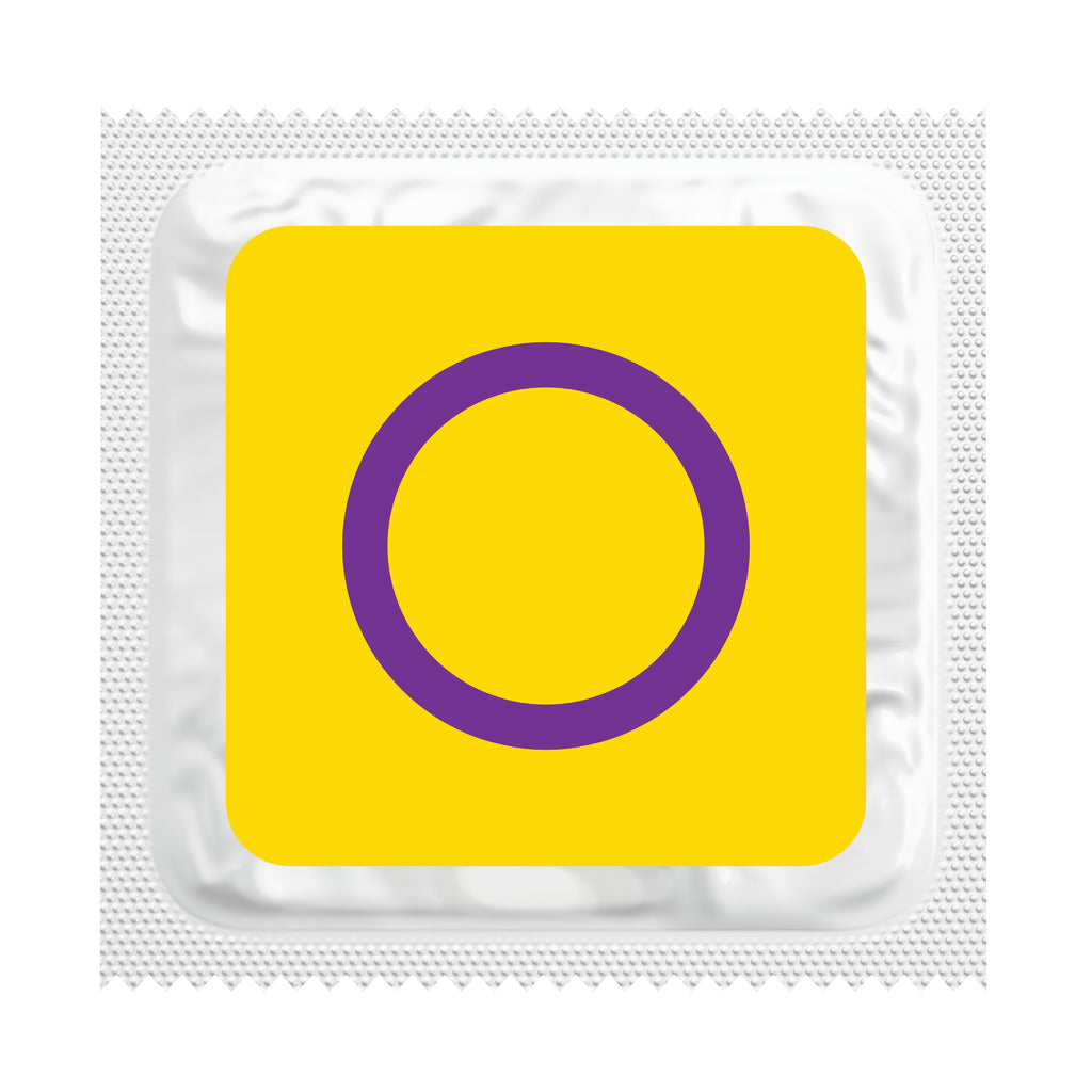 Intersex Pride Flag Condoms Bag Of 50 Custom Condoms®