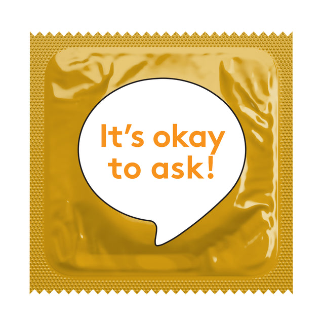 It's Okay to Ask HIV Awareness Condoms, Bag of 50