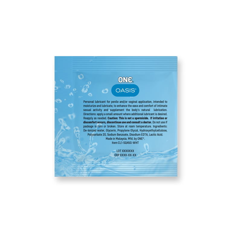 One Oasis Silk Oasis Premium Personal Lubricant - Water-Based, Paraben-Free, Unscented, 4.5g Single-Use Packets (50 Count) Water Based Lube Paraben-free One Oasis Silk Oasis Premium Personal Lubricant - Water-Based, Paraben-Free, Unscented, 4.5g Single-Use Packets (50 Count) Water Based Lube Paraben-free