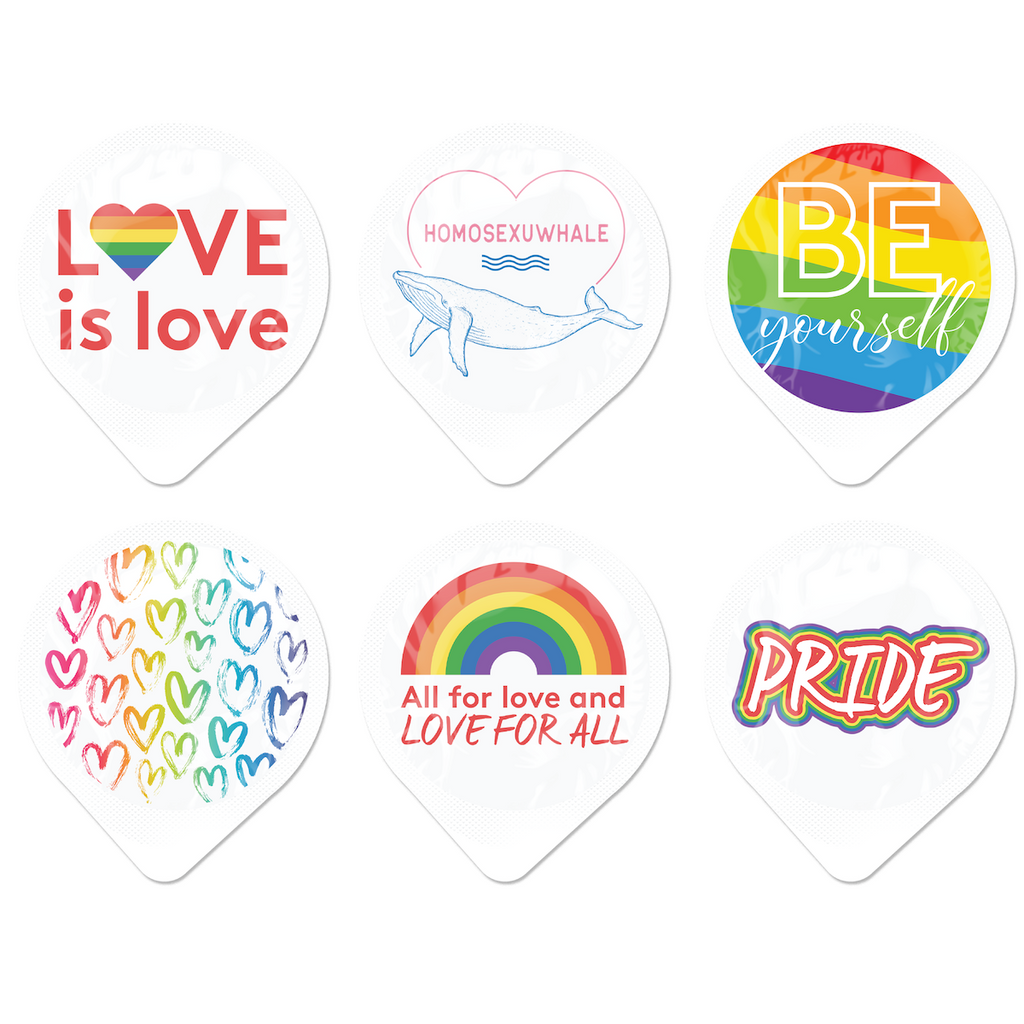 Pride Condom Buttercups, Bag of 60 – Custom Condoms®