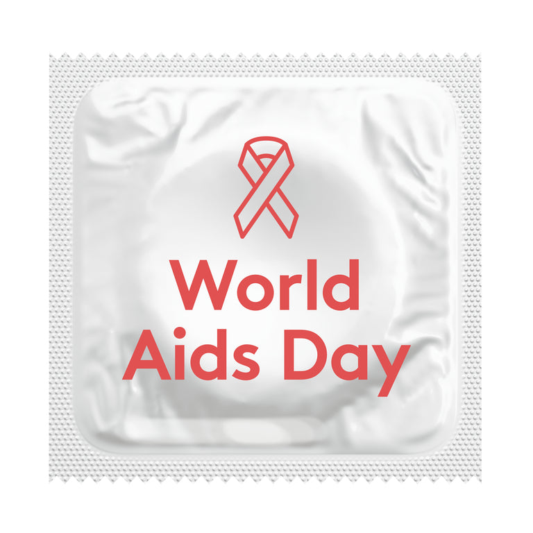 World AIDS Day HIV Awareness Condoms, Bag of 50