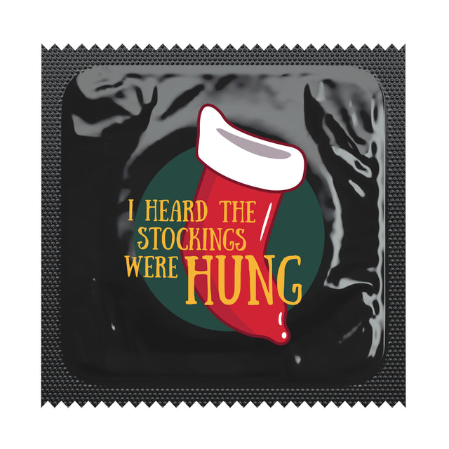 I Heard the Stockings Were Hung Holiday Condoms, Bag of 50