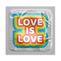 Love is Love Rainbow Letters Pride Condoms, Bag of 50