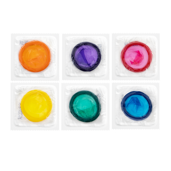 Clear Condom Wrappers Assorted Color Condoms