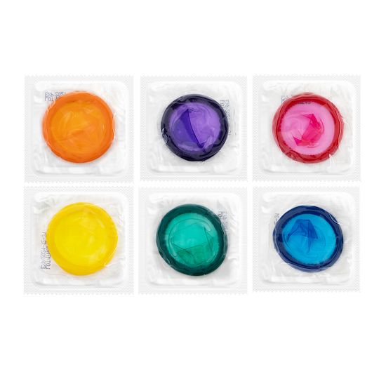 Custom Condom Wrappers with Assorted Color Condoms | Custom Condoms®