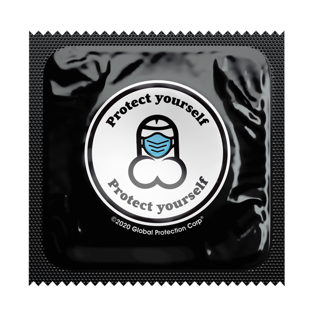 "Wear Your Mask" Humorous Condoms, Bag of 50
