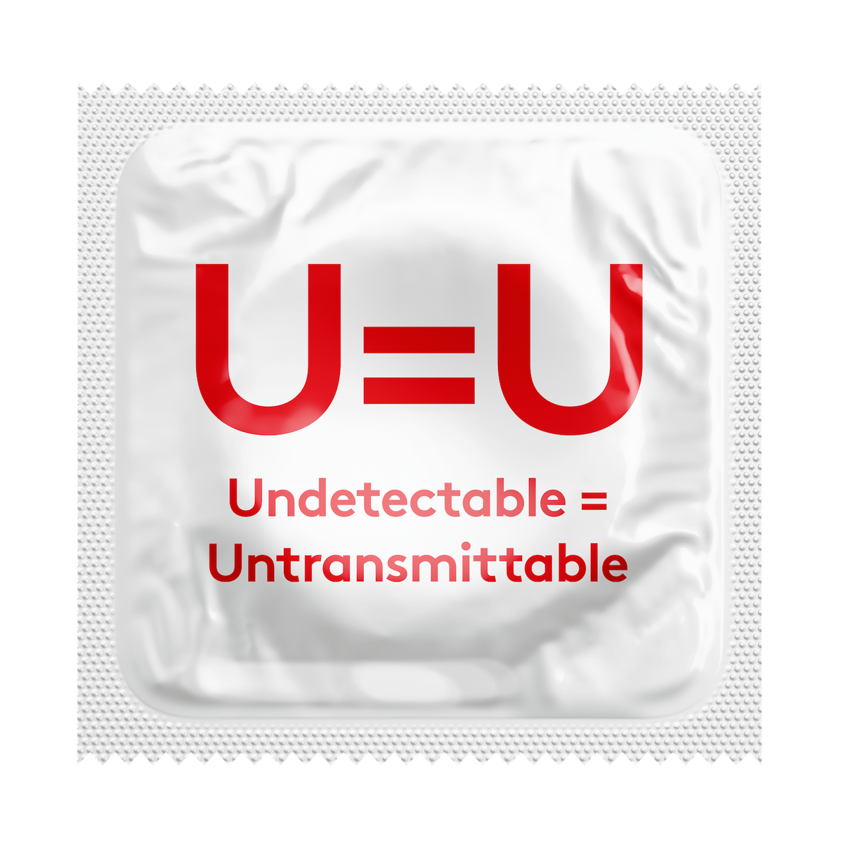 Undetectable = Untransmittable HIV Awareness Condoms, Bag of 50