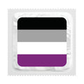 The Flag for the Asexual Community Condoms, Bag of 50