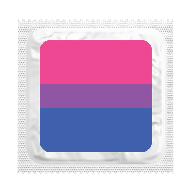 Bisexual Pride Flag Condoms, Bag of 50