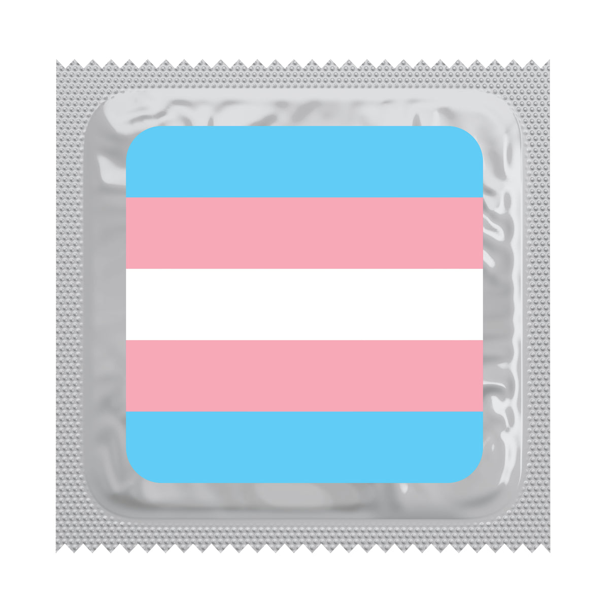 Transgender Pride Flag Condoms, Bag of 50