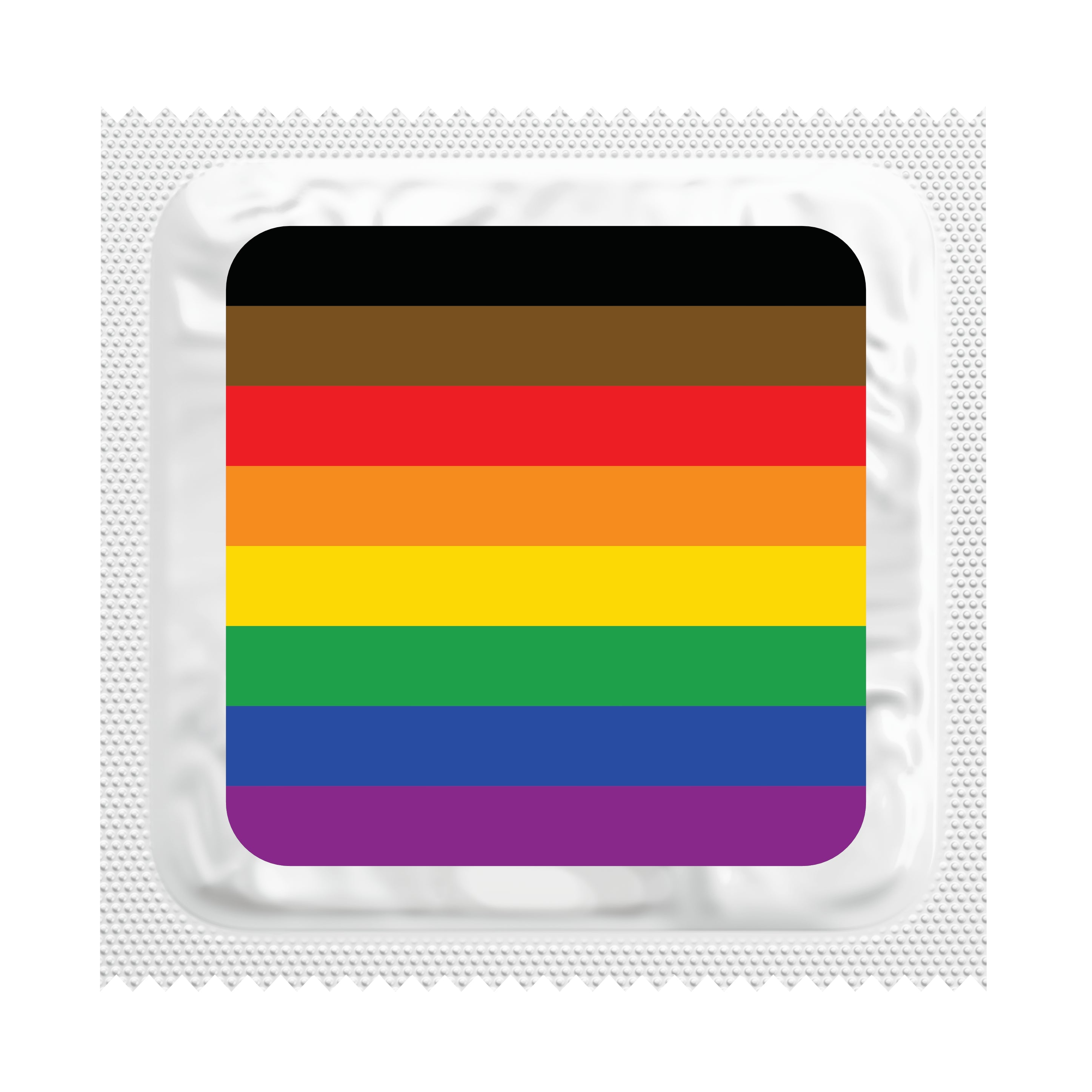 Philadelphia Pride Flag Condoms, Bag of 50