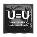 Undetectable = Untransmittable HIV Awareness Condoms, Bag of 50