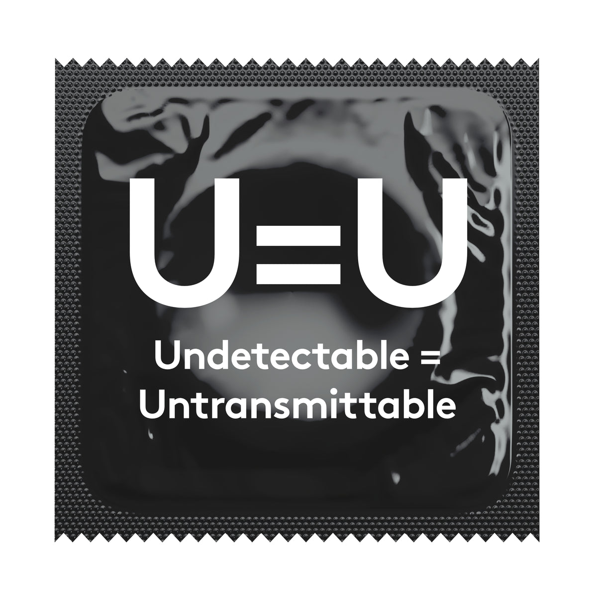 Undetectable = Untransmittable HIV Awareness Condoms, Bag of 50