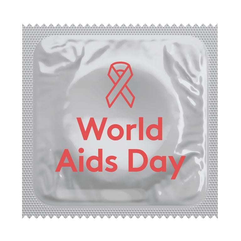 World AIDS Day HIV Awareness Condoms, Bag of 50