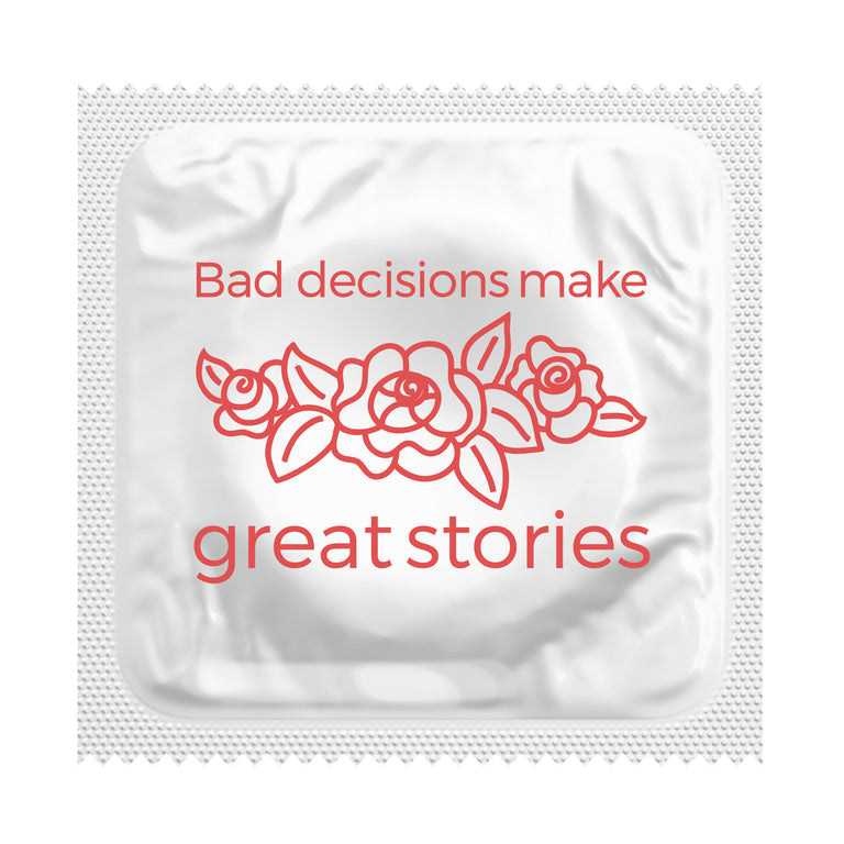 Bad Decisions Make Great Stories Bachelorette Party Condoms, Bag of 50