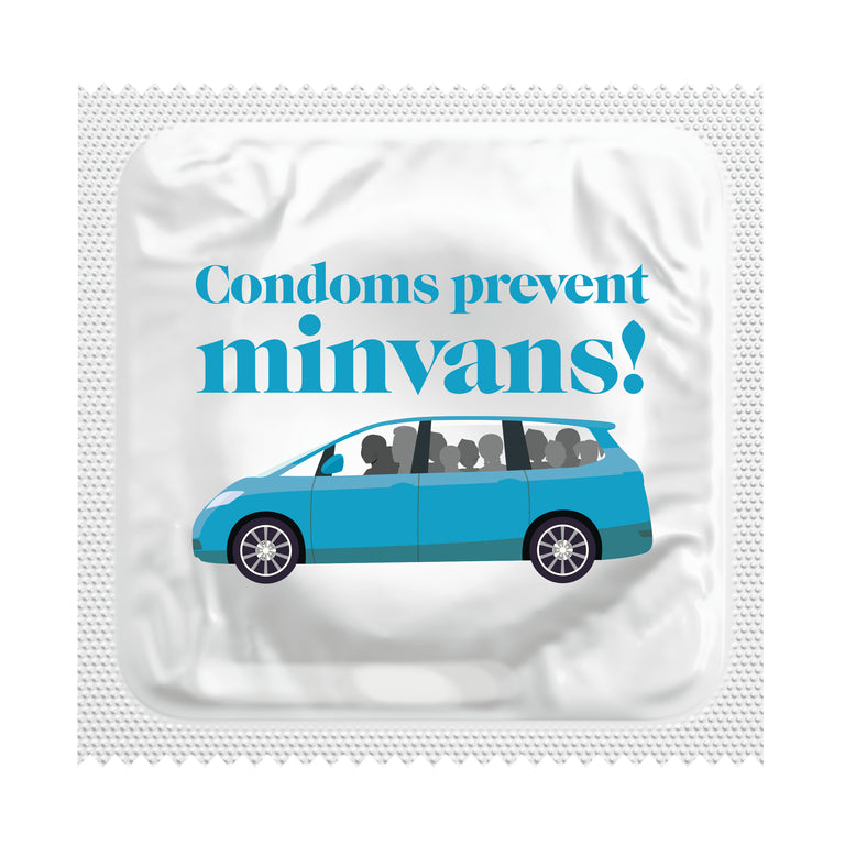 Condoms Prevent Minivans Humorous Condoms, Bag of 50